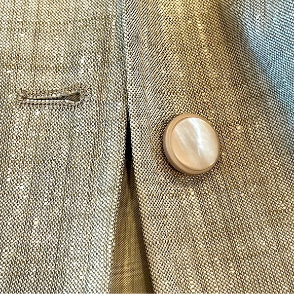 Country Sophisticates EUC by Pendleton Silk Blend Skirt Suit Wheat Color Size 8 - Picture 5 of 14